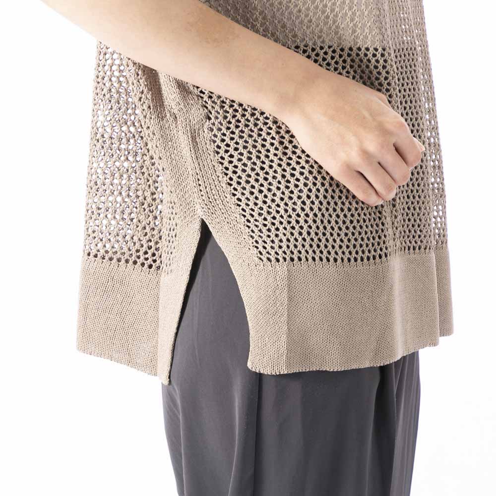 ノアジェ NOA-GE レディーストップス メッシュニットベスト 127-4209-9252【FITHOUSE ONLINE SHOP】