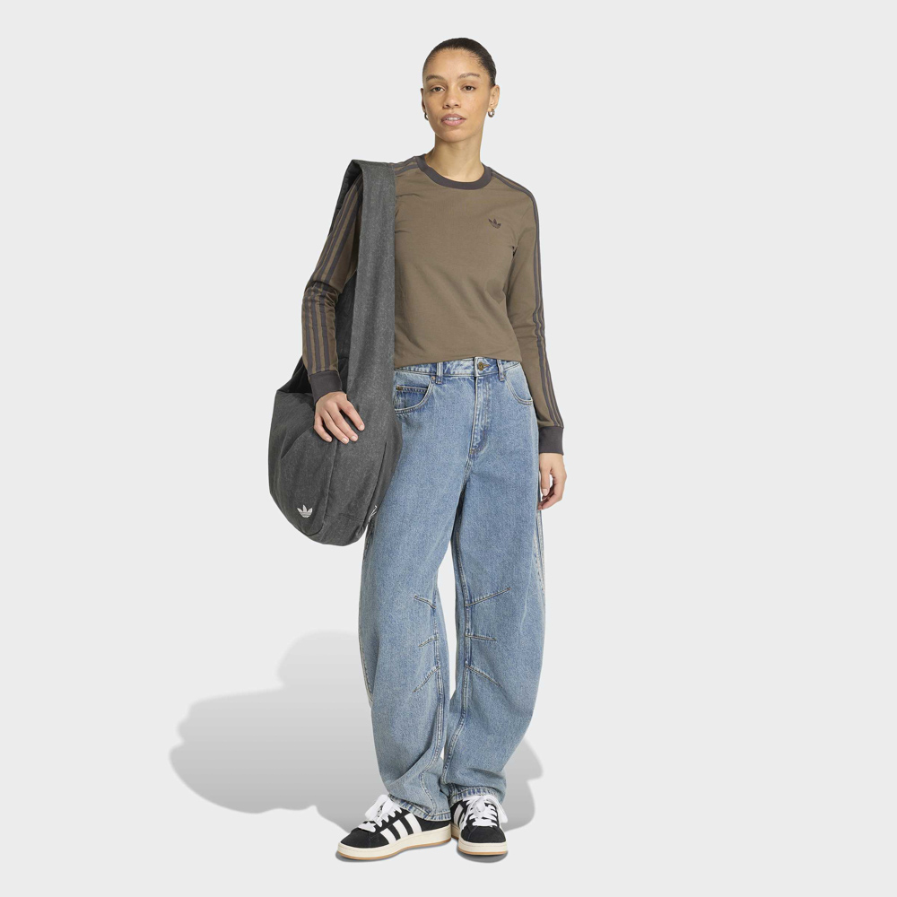 アディダスオリジナルス adidas originals レディースボトムス ハイライズ バレルレッグ デニムパンツ KQ6476【FITHOUSE ONLINE SHOP】