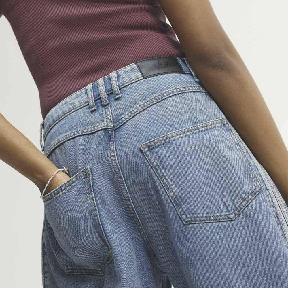 アディダスオリジナルス adidas originals レディースボトムス ハイライズ バレルレッグ デニムパンツ KQ6476【FITHOUSE ONLINE SHOP】
