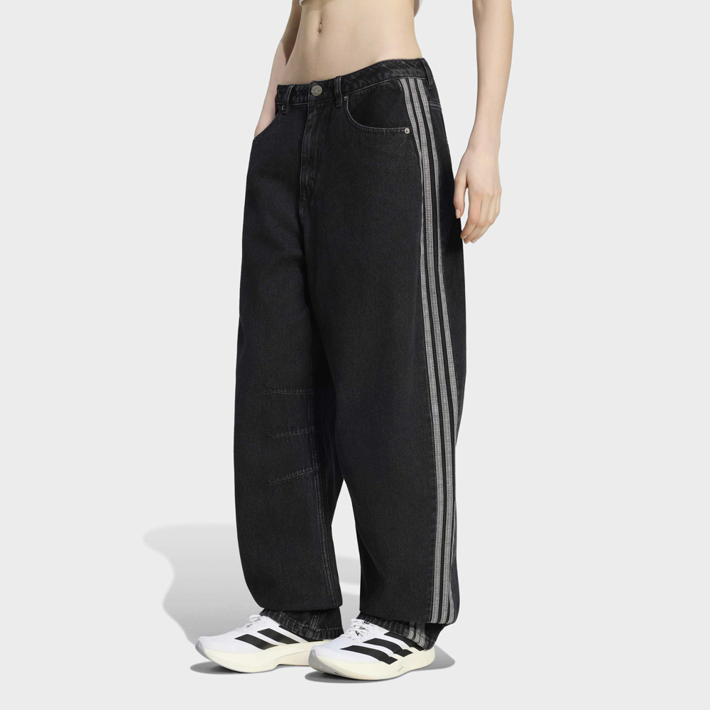 アディダスオリジナルス adidas originals レディースボトムス ハイライズ バレルレッグ デニムパンツ KQ6474【FITHOUSE ONLINE SHOP】