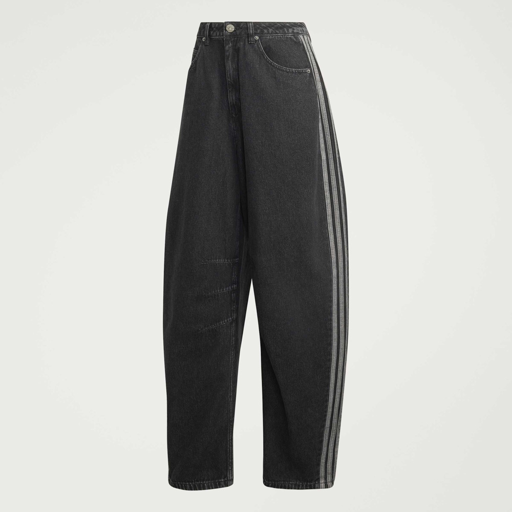 アディダスオリジナルス adidas originals レディースボトムス ハイライズ バレルレッグ デニムパンツ KQ6474【FITHOUSE ONLINE SHOP】