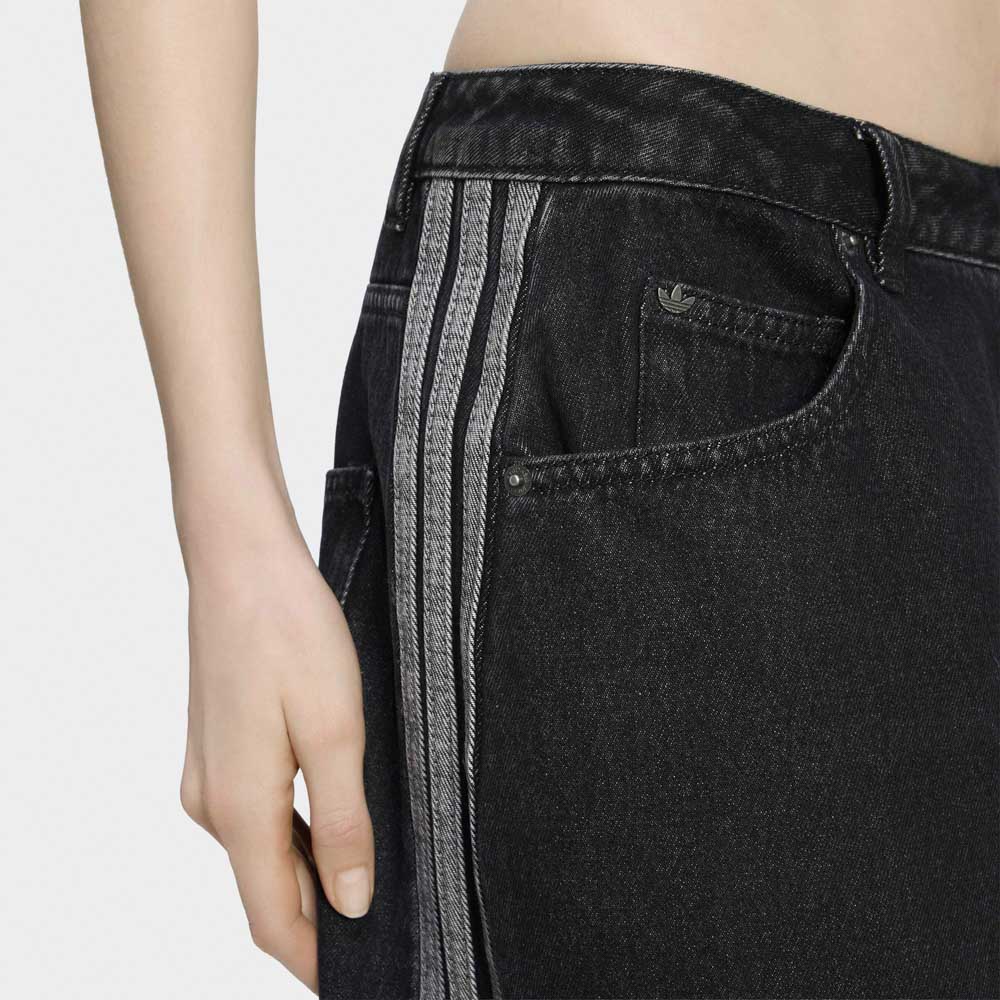 アディダスオリジナルス adidas originals レディースボトムス ハイライズ バレルレッグ デニムパンツ KQ6474【FITHOUSE ONLINE SHOP】