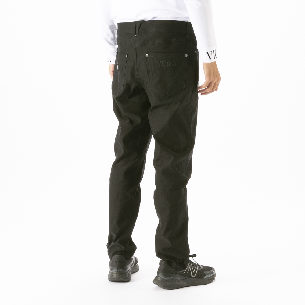ヴィオラ VIOLA メンズボトムス 総柄ロゴ ストレッチ 5ポケットパンツ L62118【FITHOUSE ONLINE SHOP】