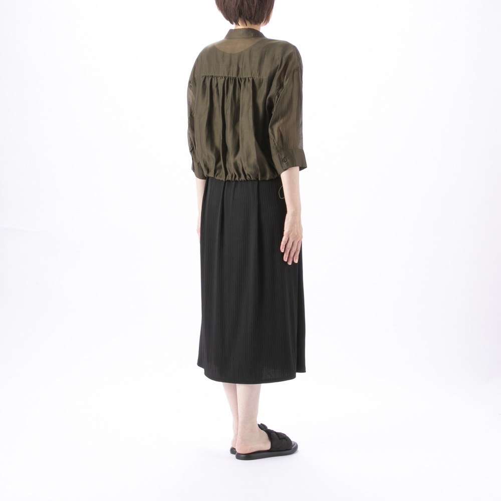 ノアジェ NOA-GE ワンピース シアー×リブ2点スーツ アンサンブル 121-5399-5318/48【FITHOUSE ONLINE SHOP】