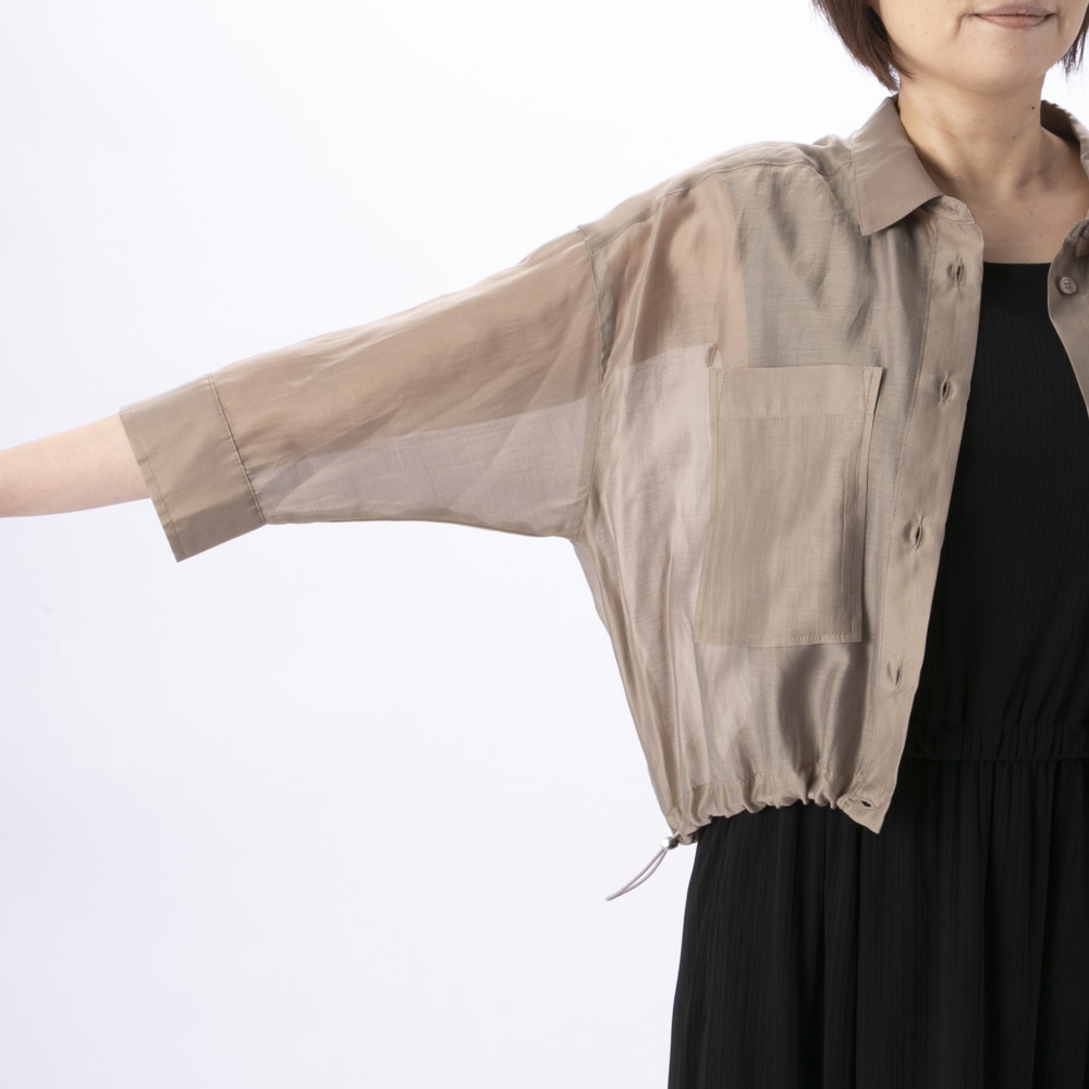 ノアジェ NOA-GE ワンピース シアー×リブ2点スーツ アンサンブル 121-5399-5318/62【FITHOUSE ONLINE SHOP】