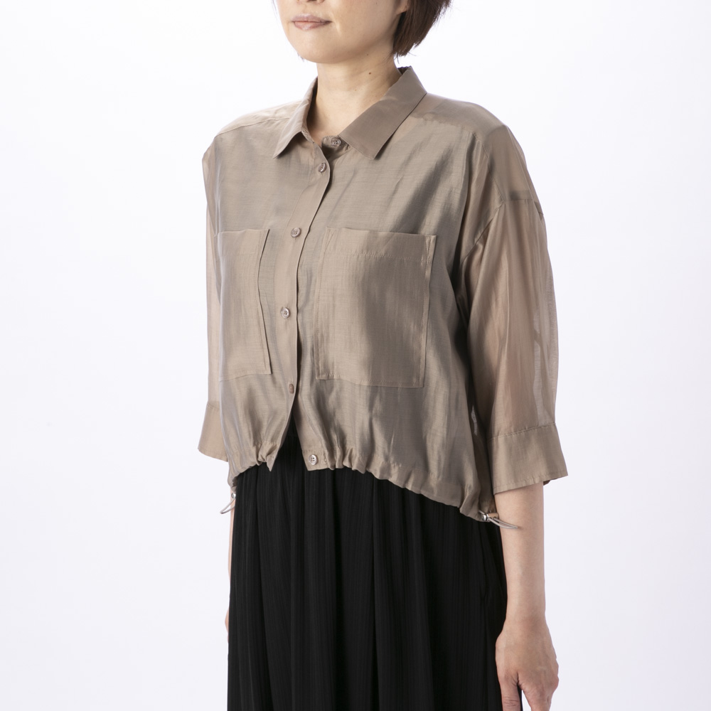 ノアジェ NOA-GE ワンピース シアー×リブ2点スーツ アンサンブル 121-5399-5318/62【FITHOUSE ONLINE SHOP】