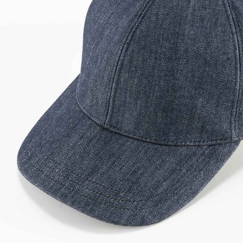 プラダ PRADA 帽子 デニム サイド三角ロゴ ベースボールCAP 2HC274-AJ6 ...