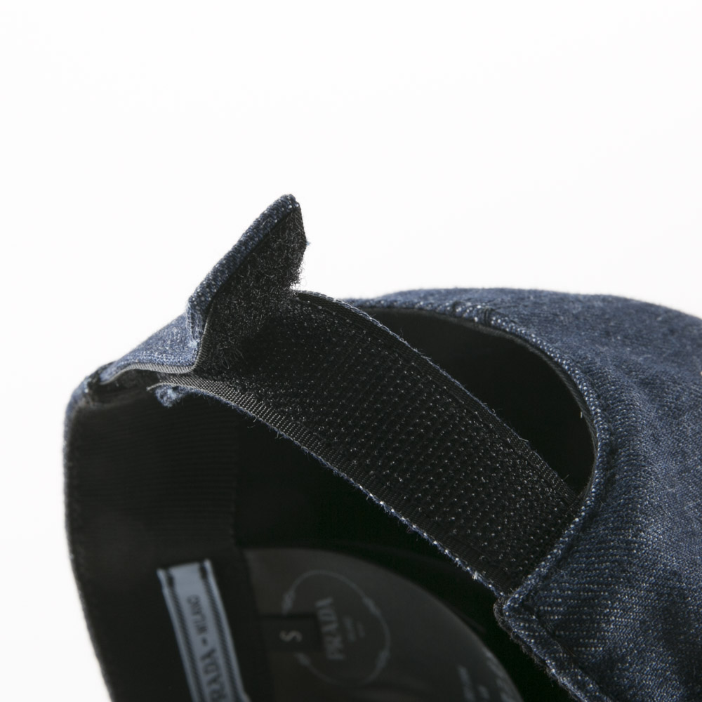 プラダ PRADA キャップ デニムサイド 三角ロゴ ベースボールCAP 1HC274 