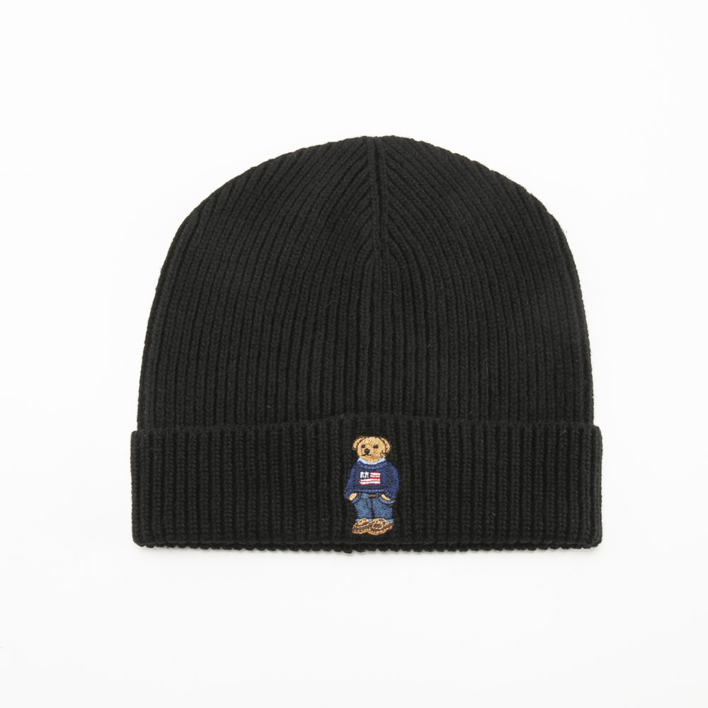 ポロラルフローレン POLO RALPH LAUREN ニット帽 SOLID FLAG BEAR BEANIE ベア ビーニー PC1565【FITHOUSE ONLINE SHOP】