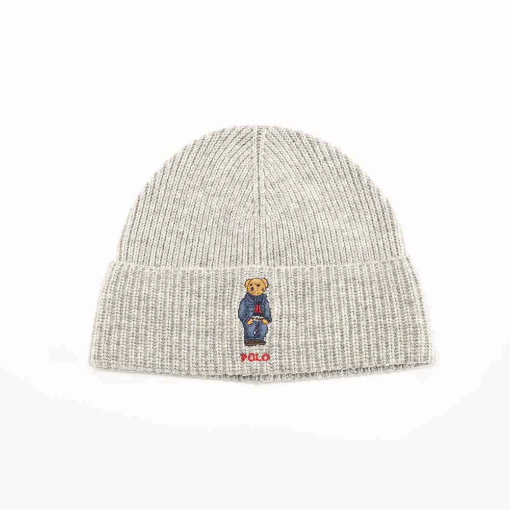 ポロラルフローレン POLO RALPH LAUREN ニット帽 SOLID FLAG BEAR BEANIE ベア ビーニー PC1565【FITHOUSE ONLINE SHOP】