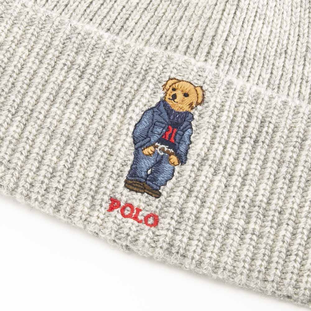 ポロラルフローレン POLO RALPH LAUREN ニット帽 SOLID FLAG BEAR BEANIE ベア ビーニー PC1565【FITHOUSE ONLINE SHOP】