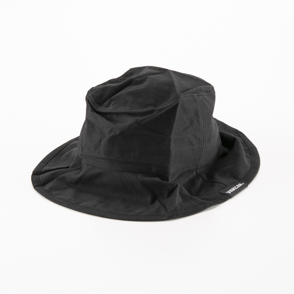 バザール VARZAR 帽子 Wide brim washing bucket hat black varzar262【FITHOUSE ONLINE SHOP】