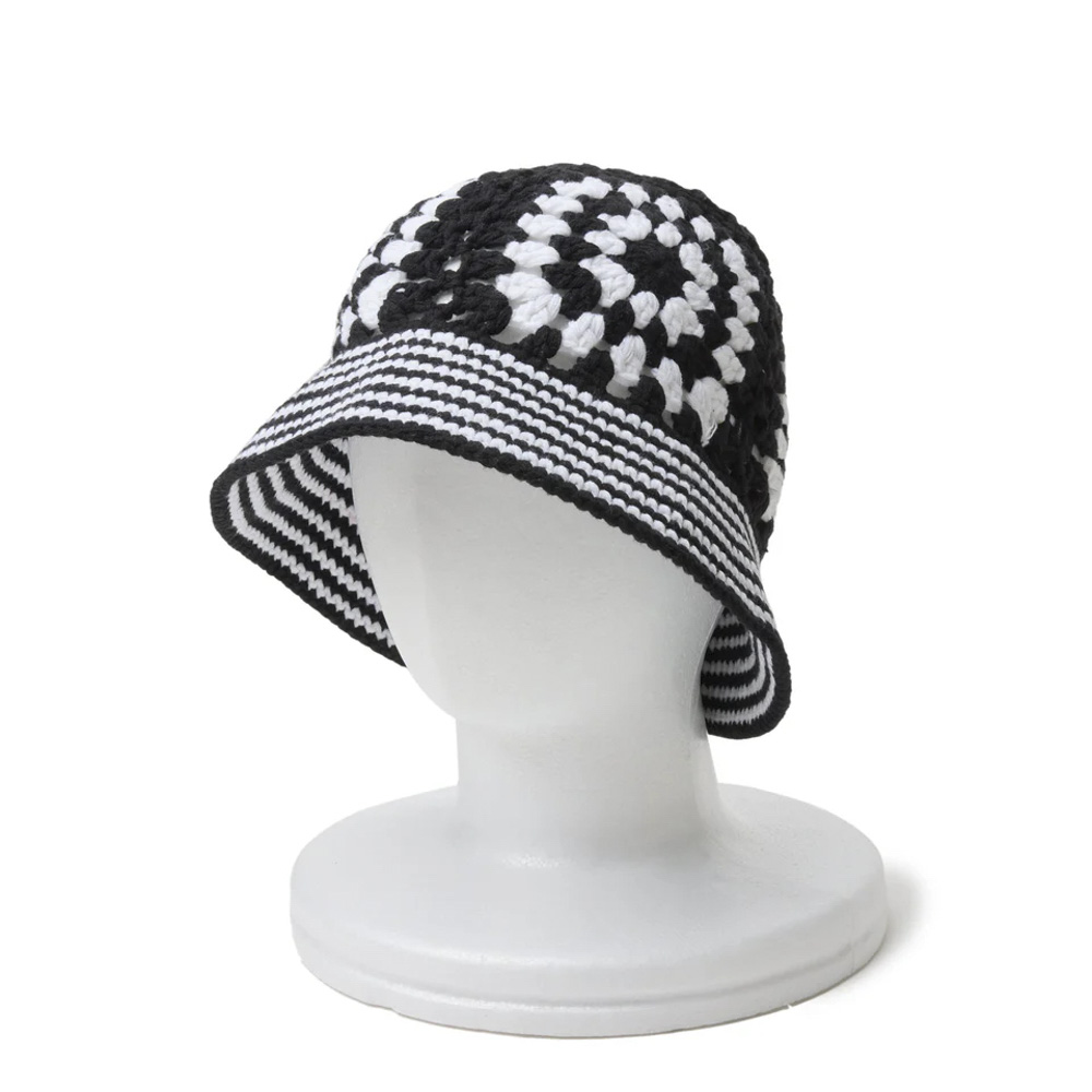 ニューエラ NEW ERA ハット・帽子 CROCHET KNIT BUCKET BLK WHI 14307349【FITHOUSE ONLINE SHOP】