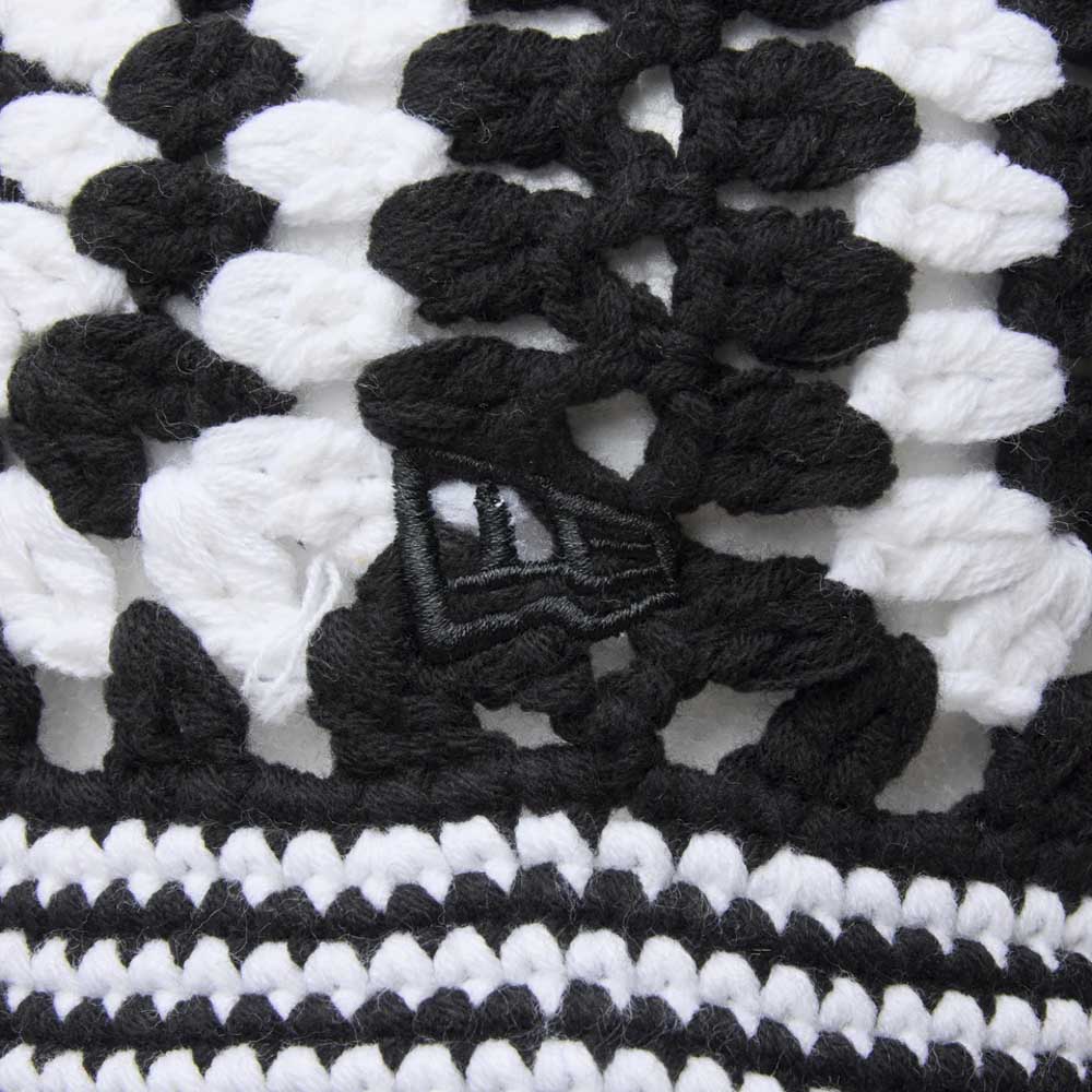 ニューエラ NEW ERA ハット・帽子 CROCHET KNIT BUCKET BLK WHI 14307349【FITHOUSE ONLINE SHOP】