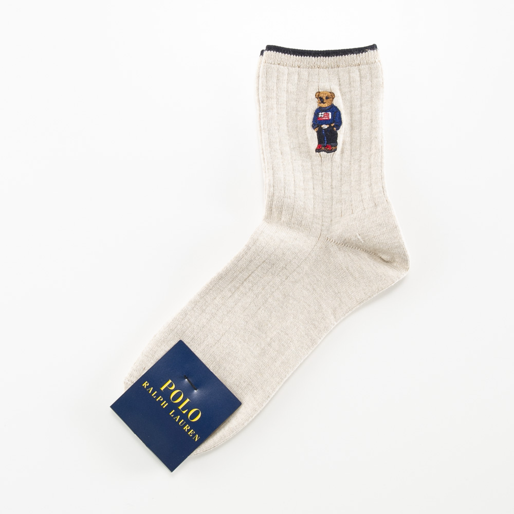 ポロラルフローレン POLO RALPH LAUREN ソックス ベア刺繍 クルー 3207-211【FITHOUSE ONLINE SHOP】