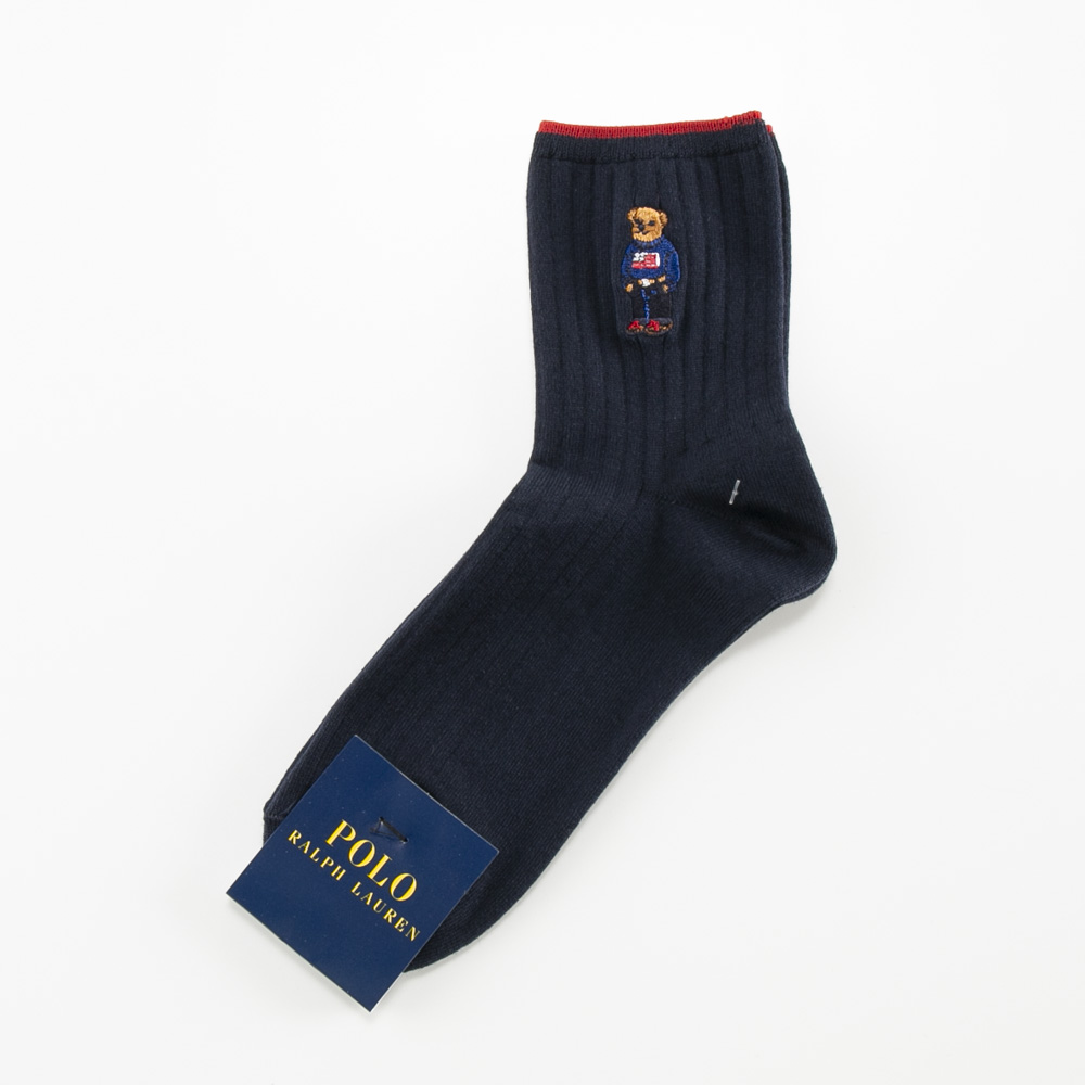 ポロラルフローレン POLO RALPH LAUREN ソックス ベア刺繍 クルー 3207-211【FITHOUSE ONLINE SHOP】