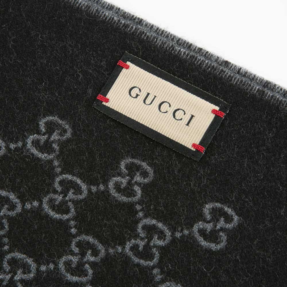 グッチ GUCCI マフラー GG柄 ウール100% ロゴモノグラム シグネチャー 33*175 391246 4G200【FITHOUSE ONLINE SHOP】