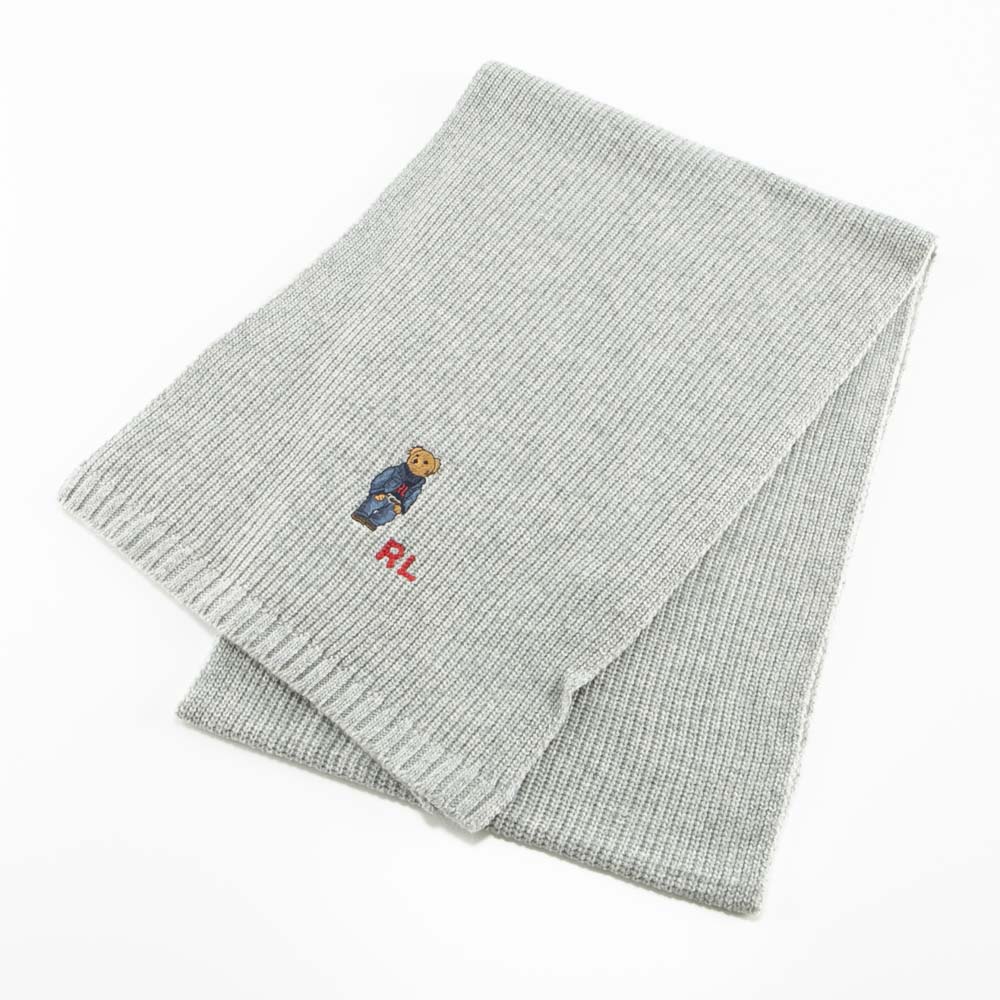 ポロラルフローレン POLO RALPH LAUREN マフラー solid denim bear scarf 31.5×185 PC1034【FITHOUSE ONLINE SHOP】