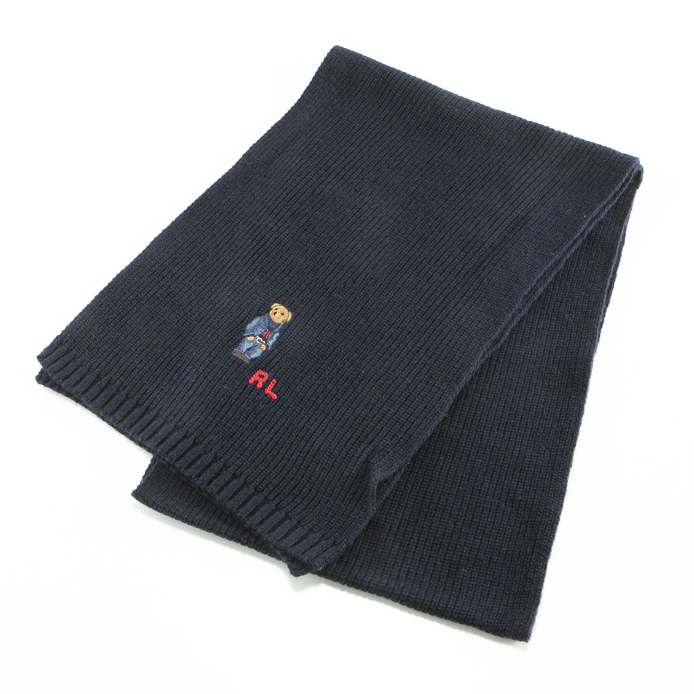 ポロラルフローレン POLO RALPH LAUREN マフラー solid denim bear