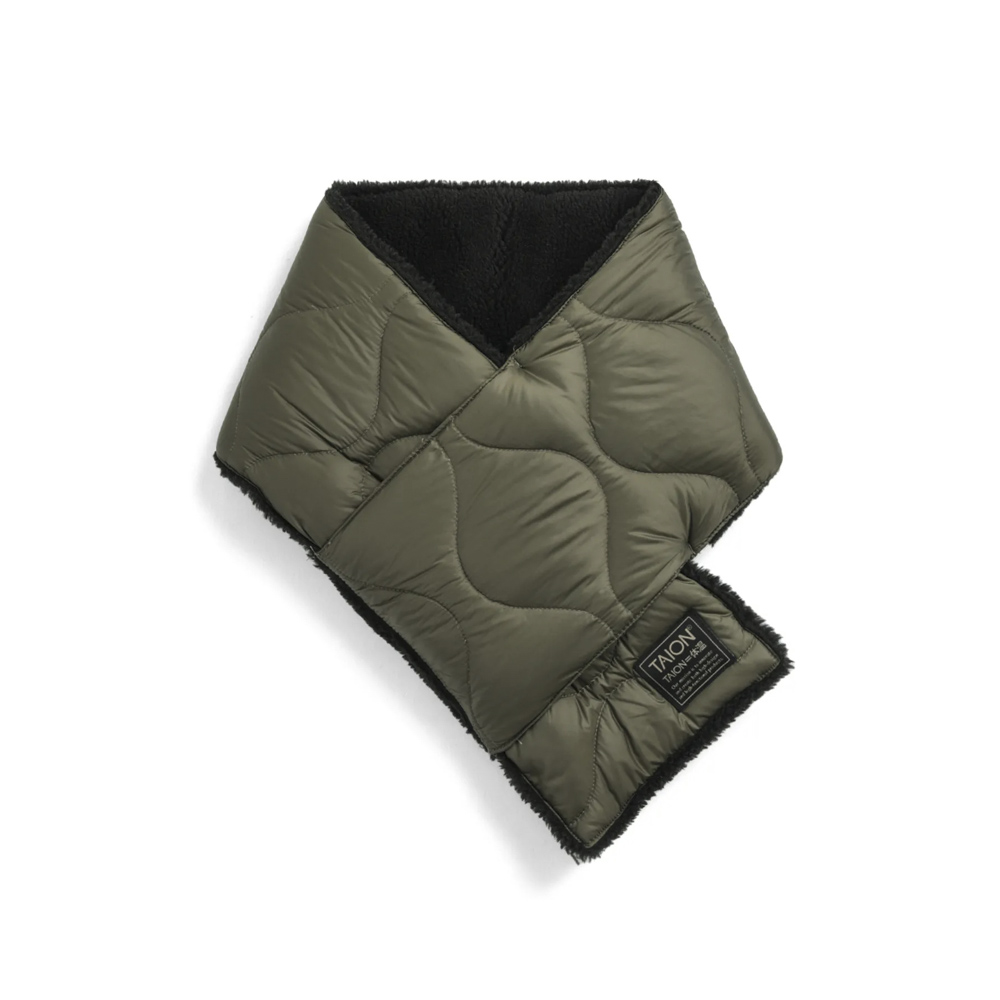 タイオン TAION マフラー MILLITARY REVERSIBLE DOWNSCARF (SOFT SHELL) TAION-R201ALSML-1【FITHOUSE ONLINE SHOP】