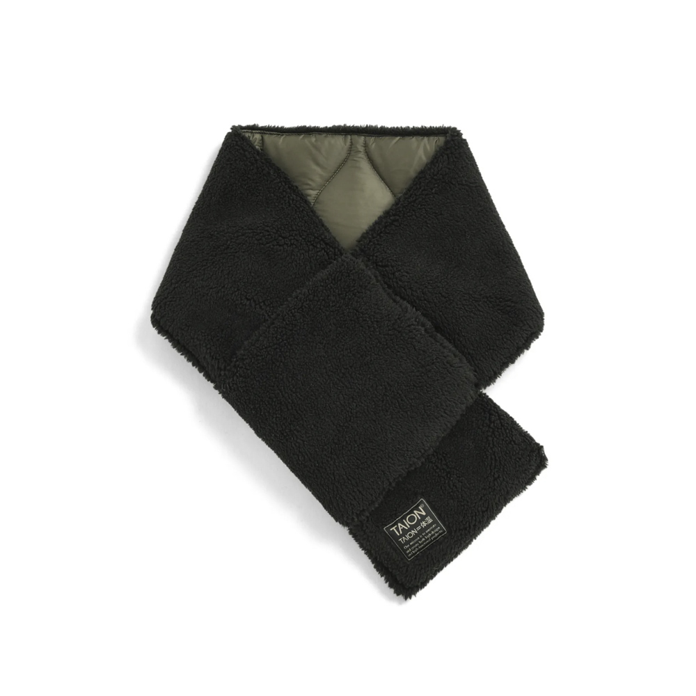 タイオン TAION マフラー MILLITARY REVERSIBLE DOWNSCARF (SOFT SHELL) TAION-R201ALSML-1【FITHOUSE ONLINE SHOP】