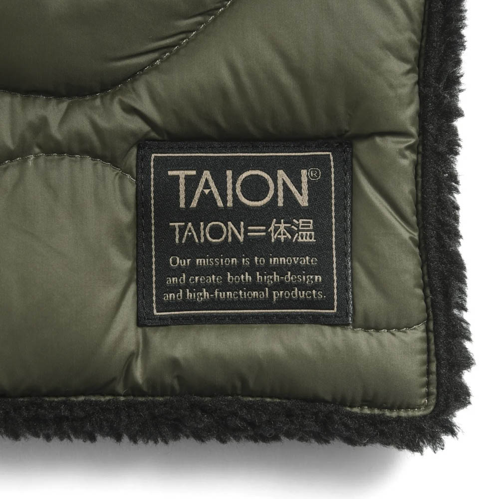 タイオン TAION マフラー MILLITARY REVERSIBLE DOWNSCARF (SOFT SHELL) TAION-R201ALSML-1【FITHOUSE ONLINE SHOP】
