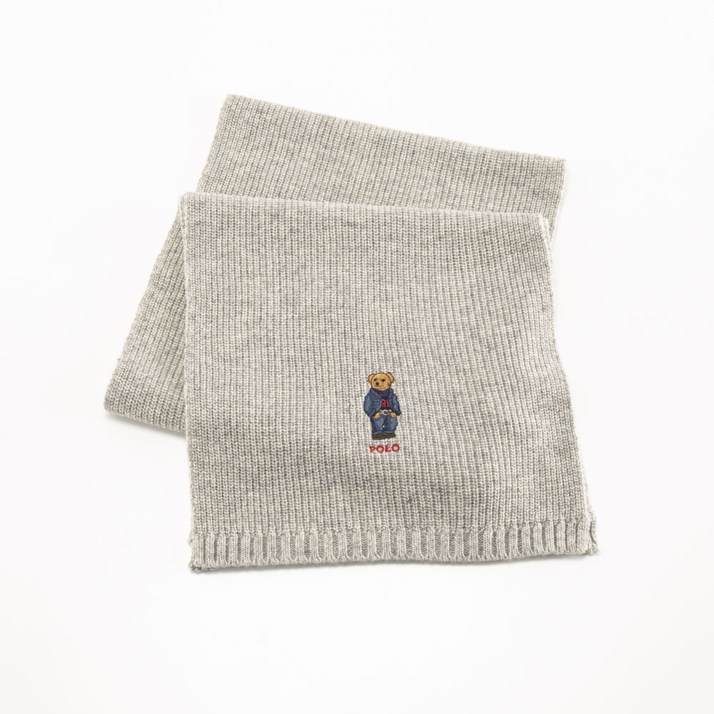 ポロラルフローレン POLO RALPH LAUREN マフラー SOLID DENIM BEAR SCARF PC1464【FITHOUSE ONLINE SHOP】