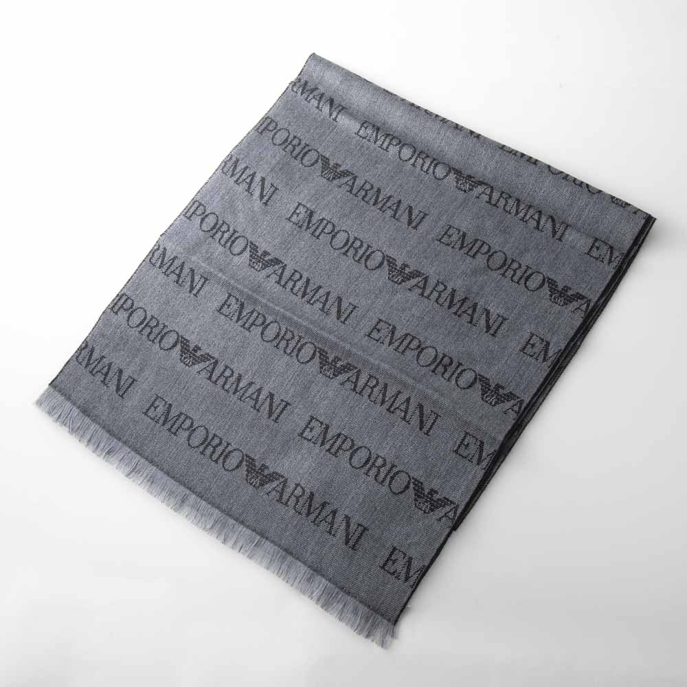 エンポリオアルマーニ EMPORIO ARMANI マフラー 薄手総ロゴ43*185 625053 C786【FITHOUSE ONLINE SHOP】