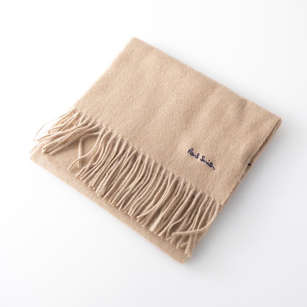ポールスミス Paul Smith マフラー 無地ロゴWOOL100% 933D-AS04【FITHOUSE ONLINE SHOP】