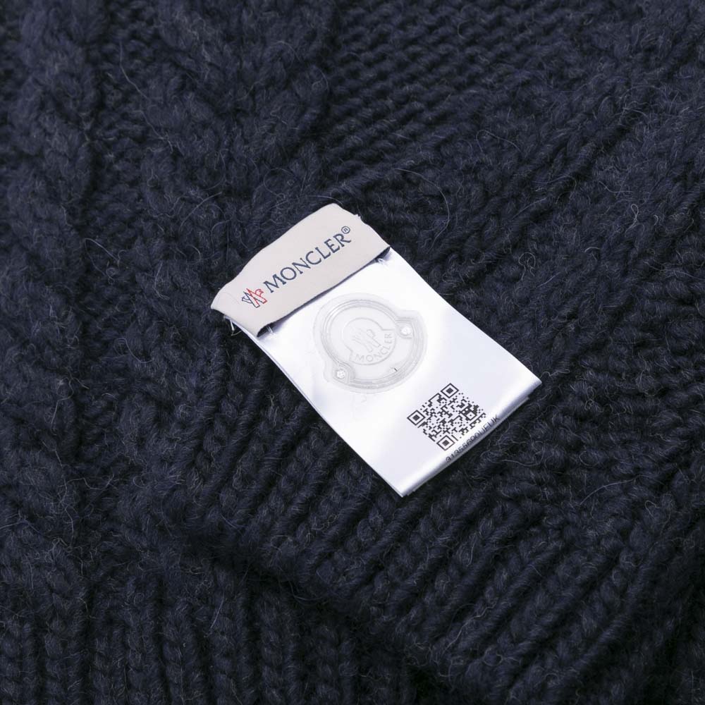 モンクレール MONCLER ケーブル編みワッペンマフラー 00031【FITHOUSE ONLINE SHOP】