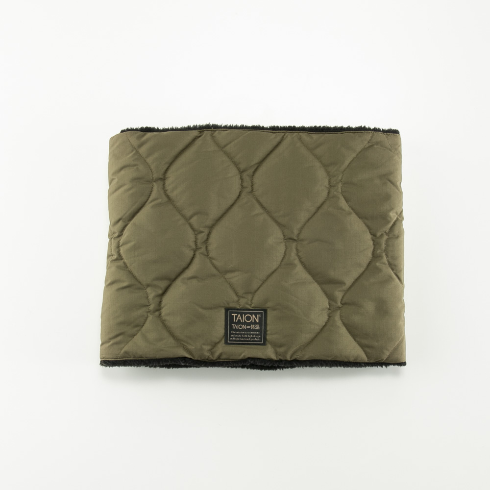 タイオン TAION ネックウォーマー MILITARY REVERSIBLE VOLUME DOWN NECK WARMER TAION-R203ML-1【FITHOUSE ONLINE SHOP】