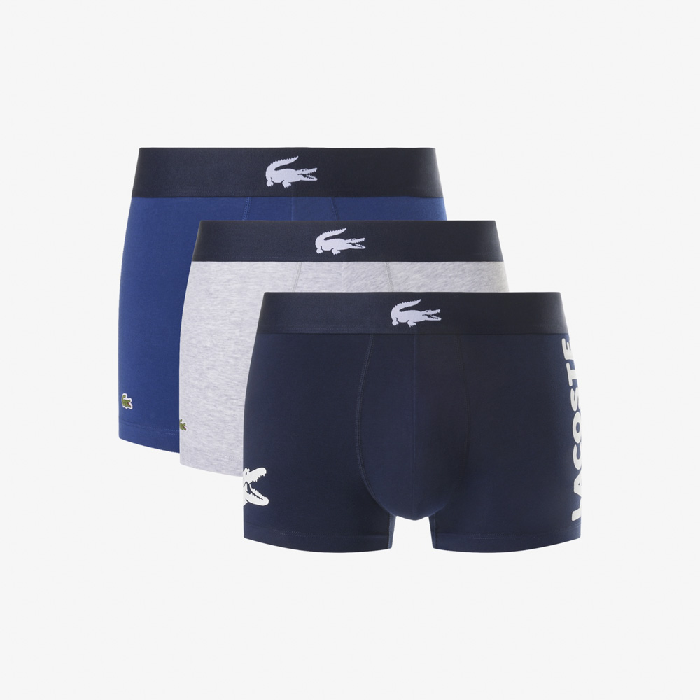 ラコステ LACOSTE アンダーウェア・下着 3パック ストレッチ コットン トランクショーツ 5H1291-10【FITHOUSE ONLINE SHOP】
