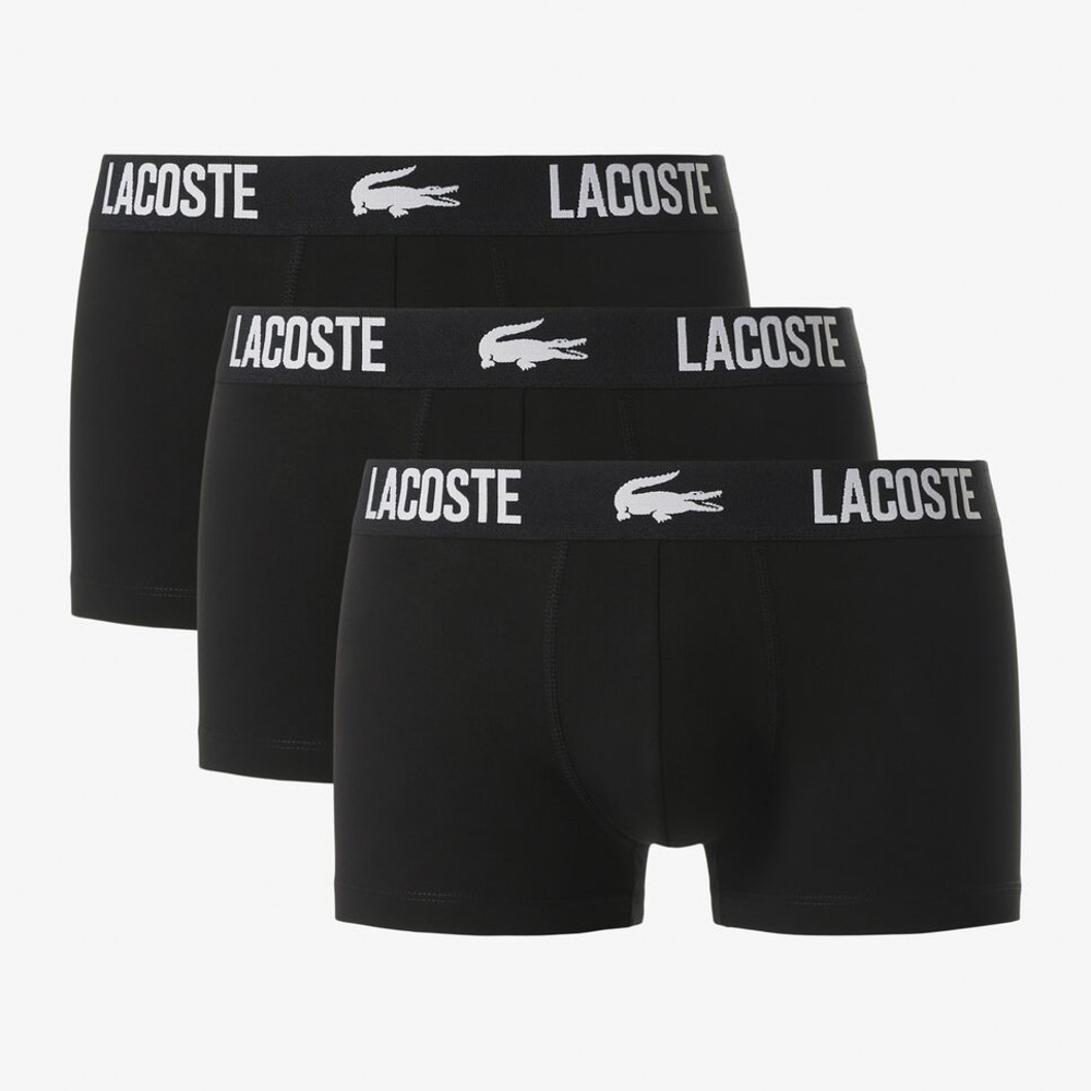 ラコステ LACOSTE アンダーウェア・下着 3パック ストレッチ コットン トランクショーツ 5H2393-10【FITHOUSE ONLINE SHOP】