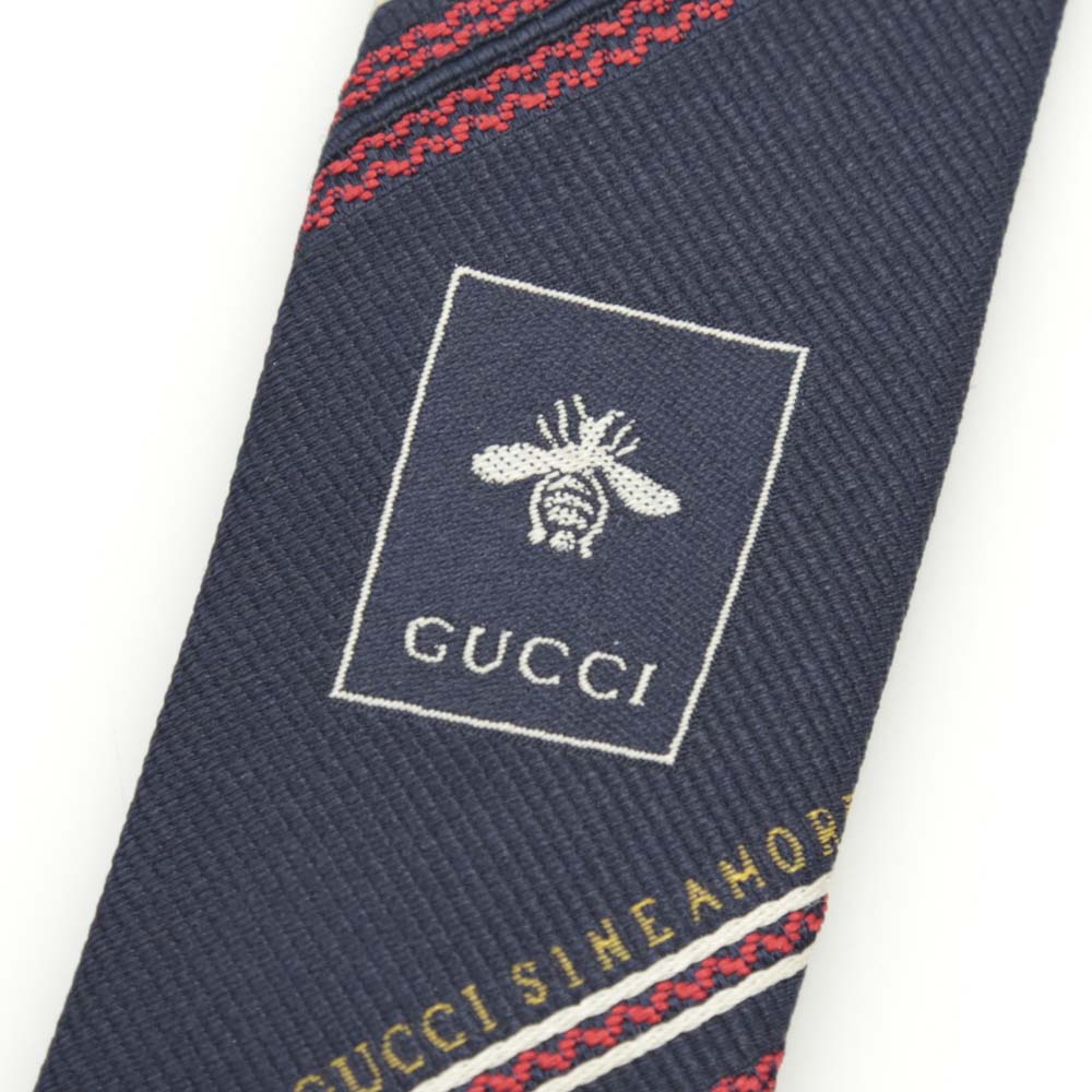 グッチ GUCCI ネクタイ 斜めストライプ 597105 SINEAMORE【FITHOUSE ONLINE SHOP】