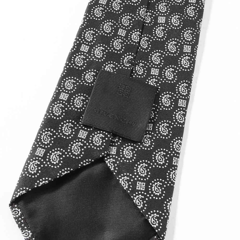 ジバンシィ GIVENCHY ネクタイ 大剣幅約8cm ペイズリ風 J4499【FITHOUSE ONLINE SHOP】