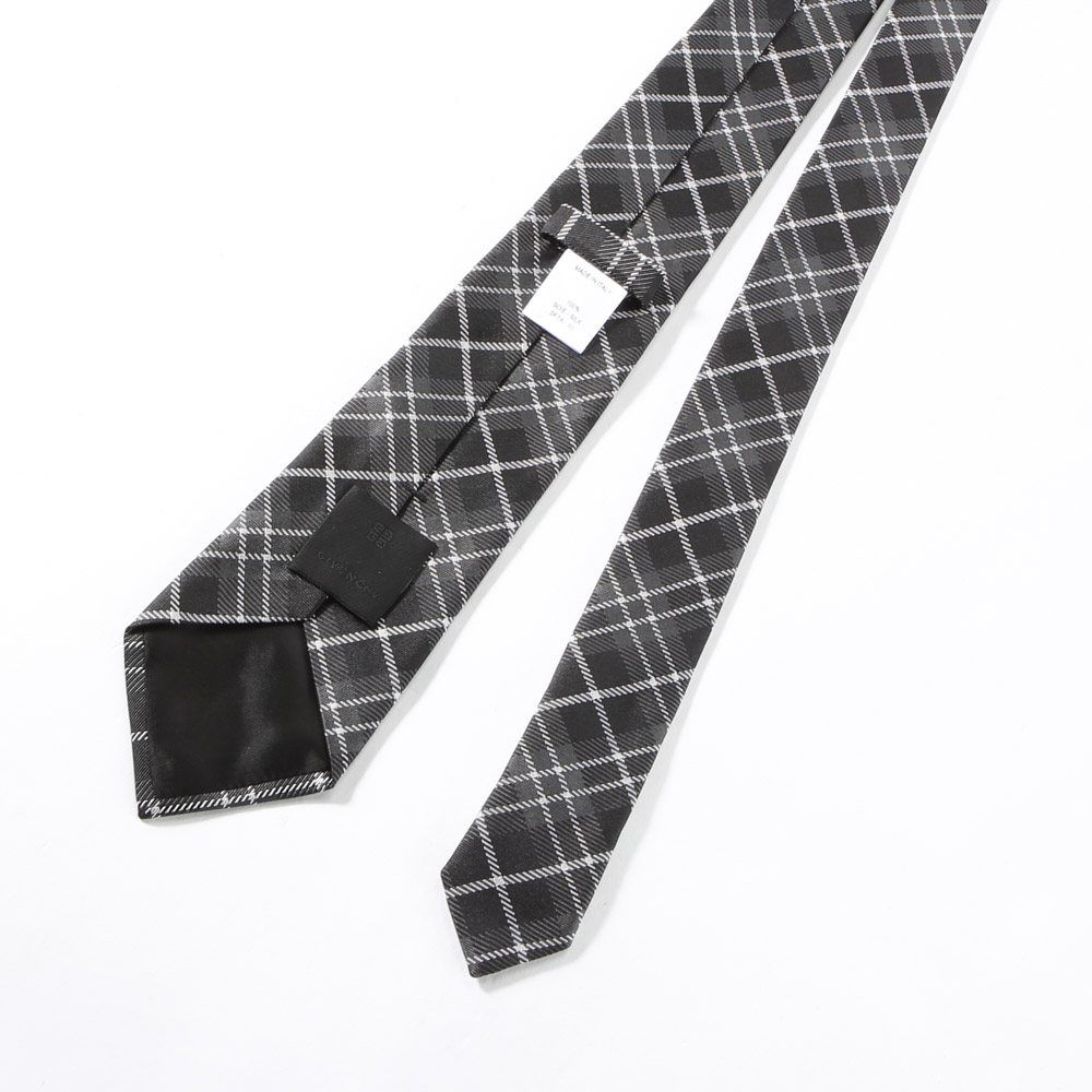 ジバンシィ GIVENCHY ネクタイ 大剣幅約8cm チェック柄 J4613【FITHOUSE ONLINE SHOP】