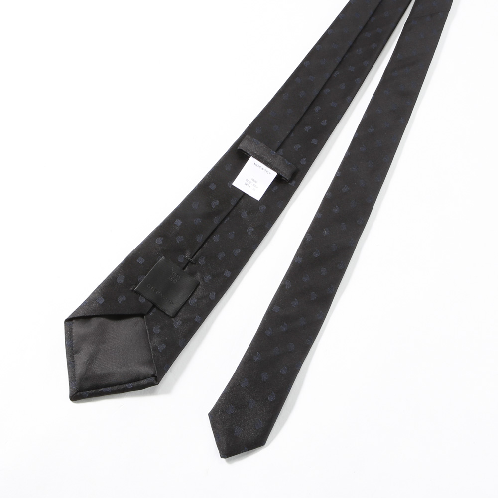 ジバンシィ GIVENCHY ネクタイ 大剣幅約8cm ドットロゴ J4617【FITHOUSE ONLINE SHOP】