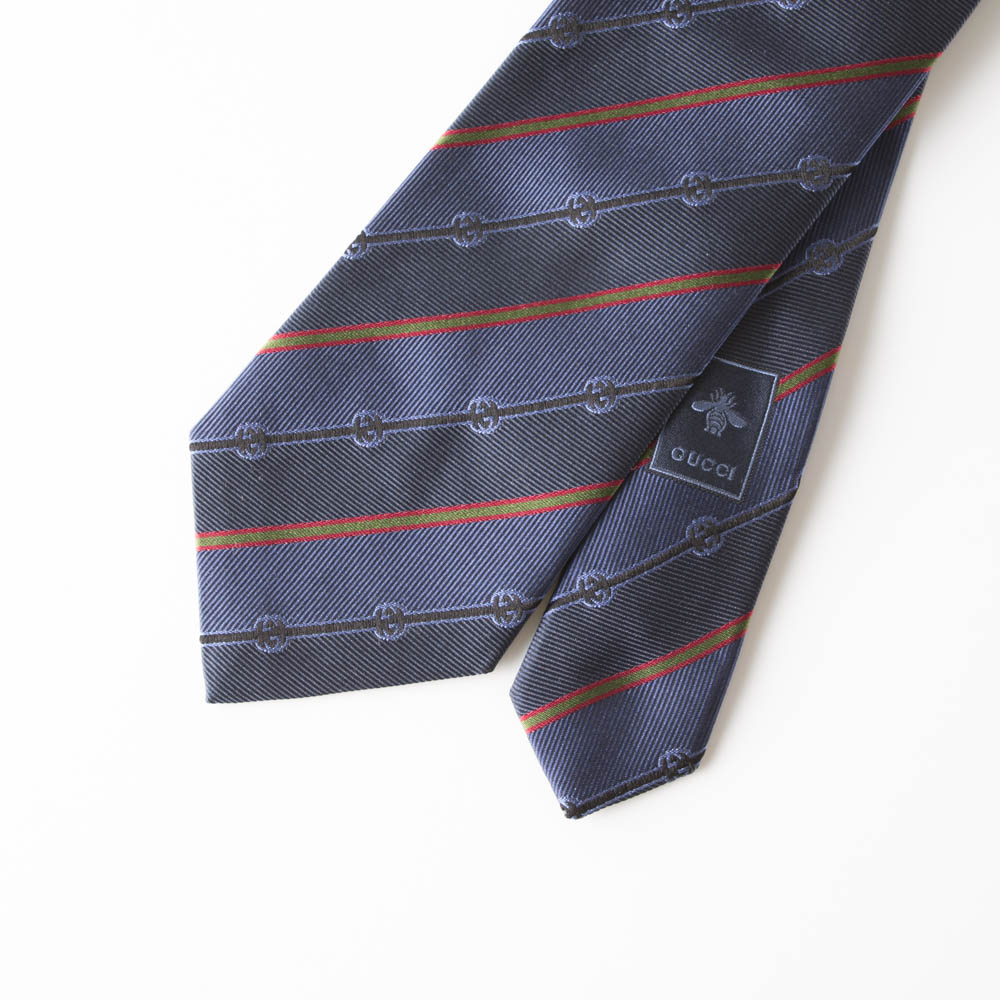 グッチ GUCCI ネクタイ 定番GGストライプ 499696LATANYA【FITHOUSE ONLINE SHOP】