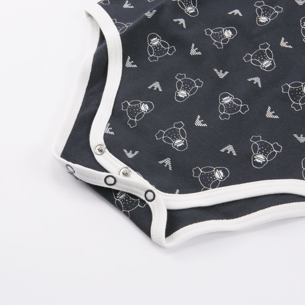 アルマーニ ベビー ARMANI BABY 半袖ロンパース 3Pセット 6YHV12【FITHOUSE ONLINE SHOP】
