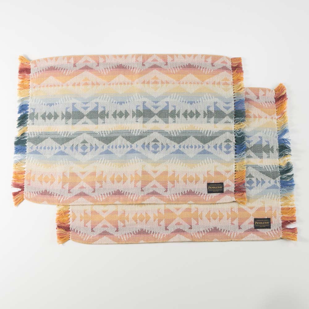 ペンドルトン PENDLETON ランチョンマット Lunch Mat with side Fringe (2P) LB062-16065【FITHOUSE ONLINE SHOP】