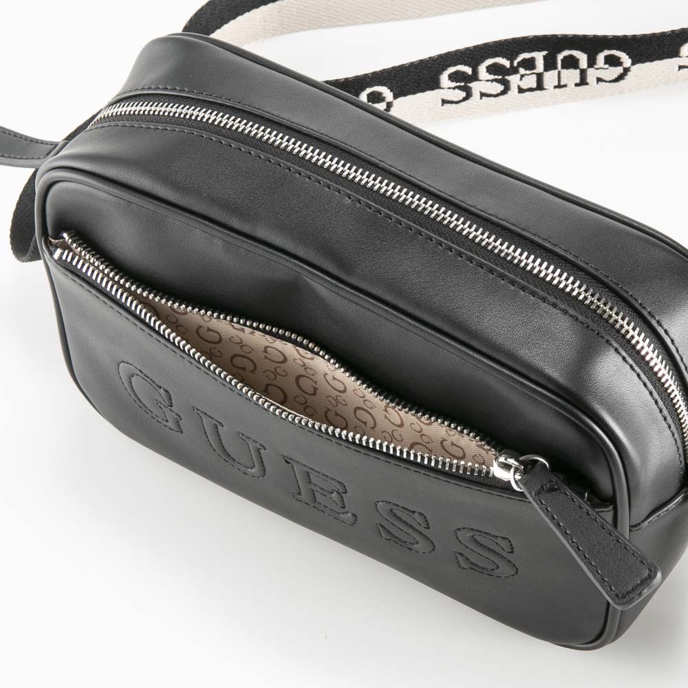 ゲス GUESS ショルダーバッグ NEMY ジップ ミニ クロスボディ