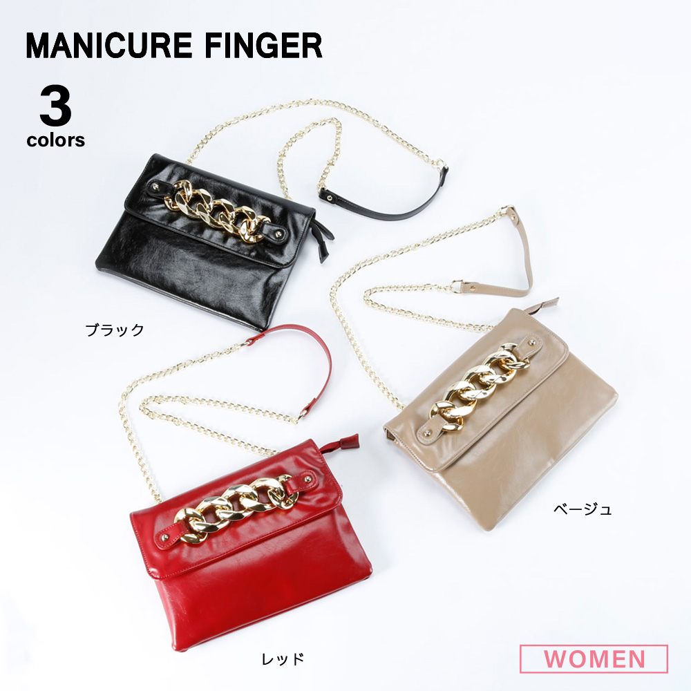【30％OFF】マニキュアフィンガー MANICURE FINGER 5連チェーンデザインショルダーバッグ XKB(1017a)【FITHOUSE ONLINE SHOP】