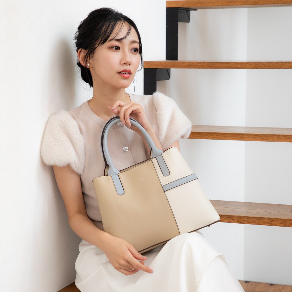 ナノ nano ベルトデコレ 2WAY ショルダー付き ハンドバッグ BA6979【FITHOUSE ONLINE SHOP】