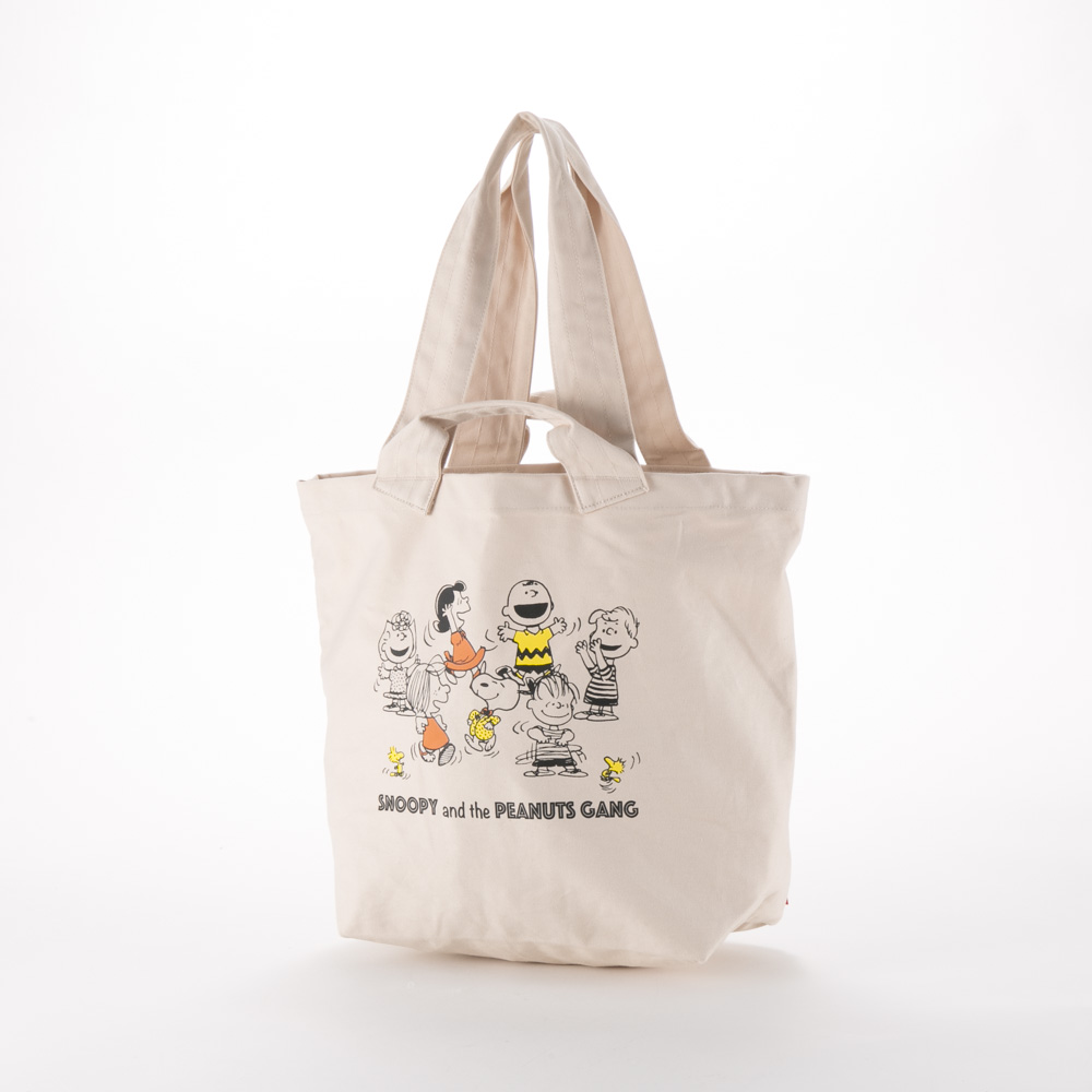 ルートート ROOTOTE ハンド・トートバッグ IP.ミディアムツイル.Peanuts-7F Beige 822503【FITHOUSE ONLINE SHOP】