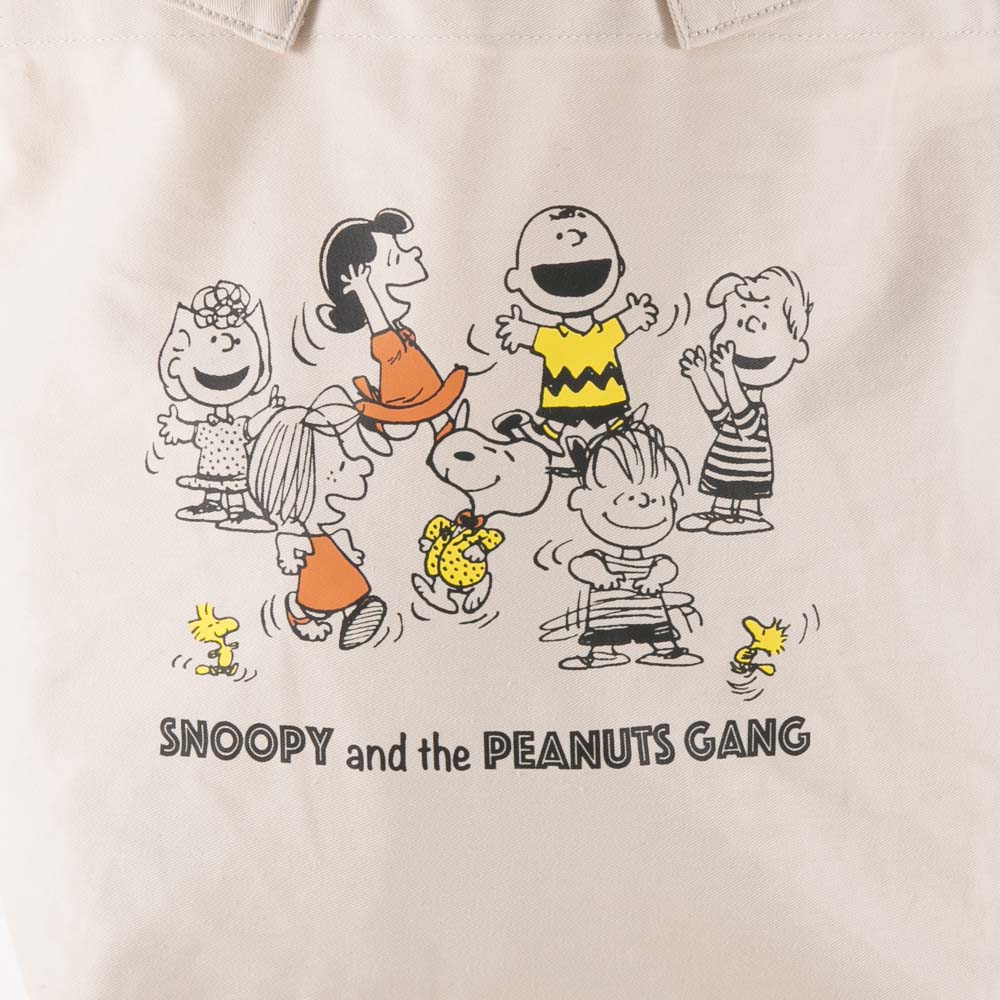 ルートート ROOTOTE ハンド・トートバッグ IP.ミディアムツイル.Peanuts-7F Beige 822503【FITHOUSE ONLINE SHOP】