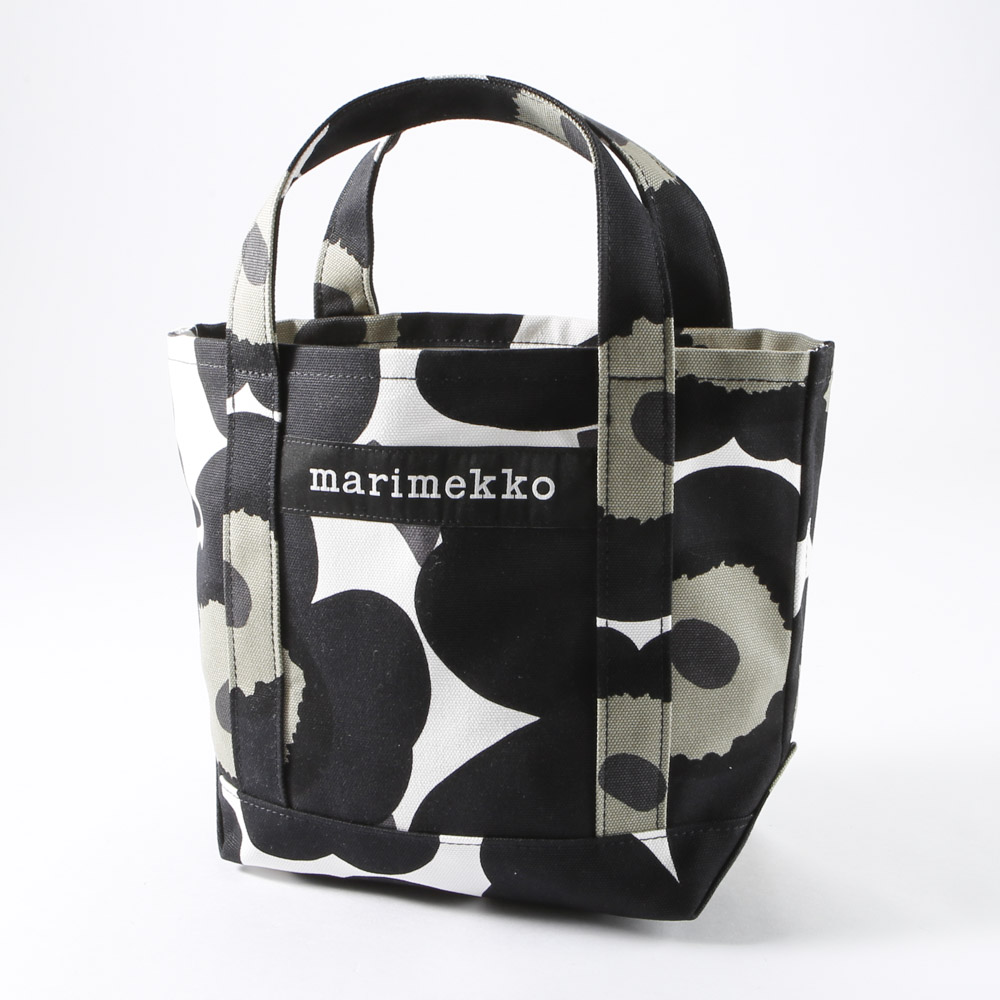 マリメッコmarimekko トートバッグ 黒  PIENI UNIKKO