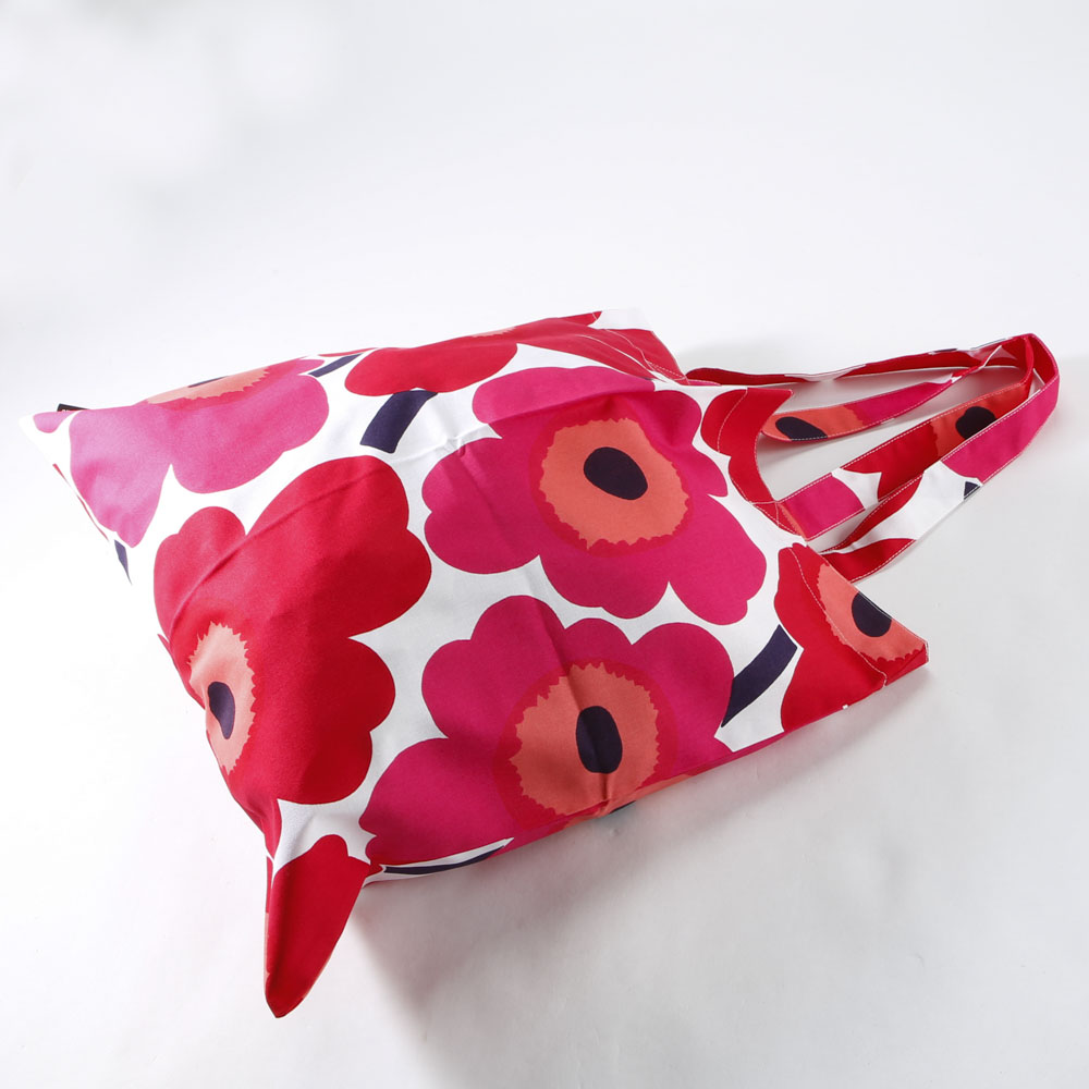 マリメッコ marimekko ハンド・トートバッグ Pieni Unikko ファブリックバッグ 067572【FITHOUSE ONLINE SHOP】