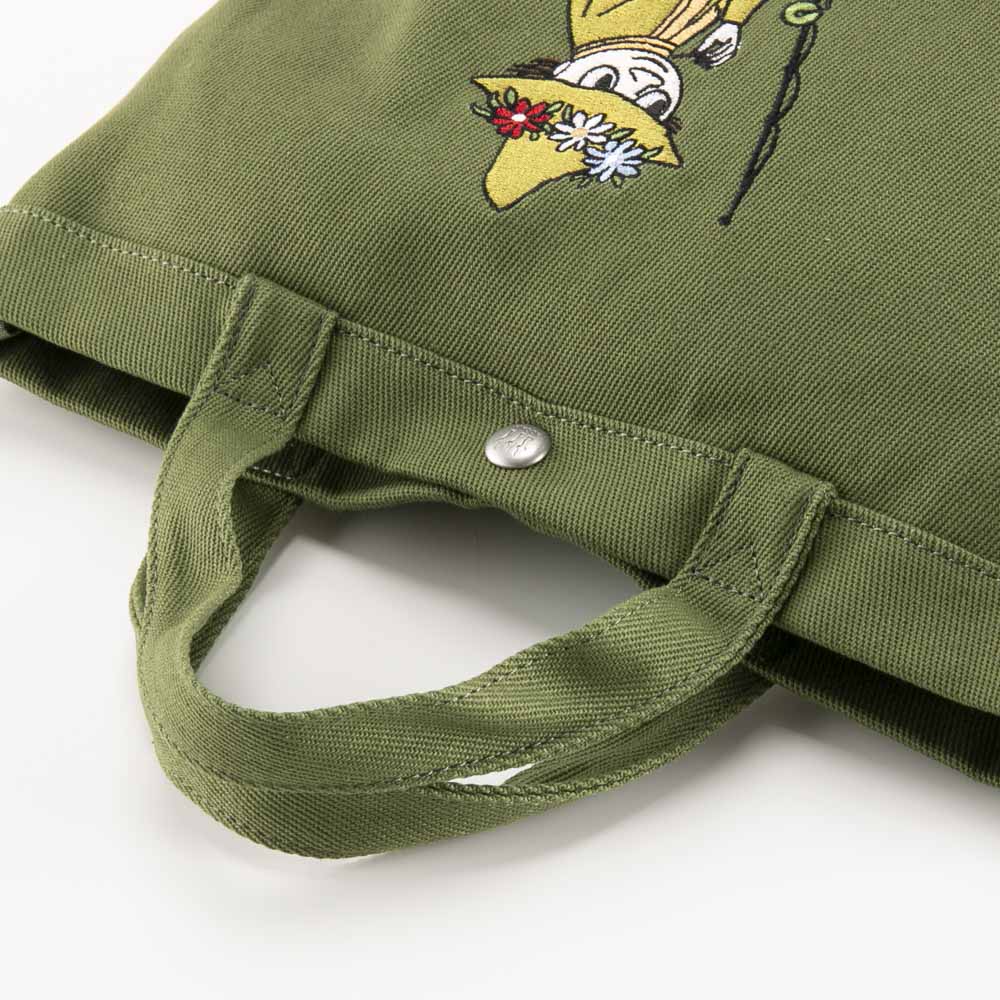 ムーミン Moomin ハンド・トートバッグ リトルミイとスナフキンのリッチな刺繍がポイントのミニトートバッグ RMCK-01S【FITHOUSE ONLINE SHOP】