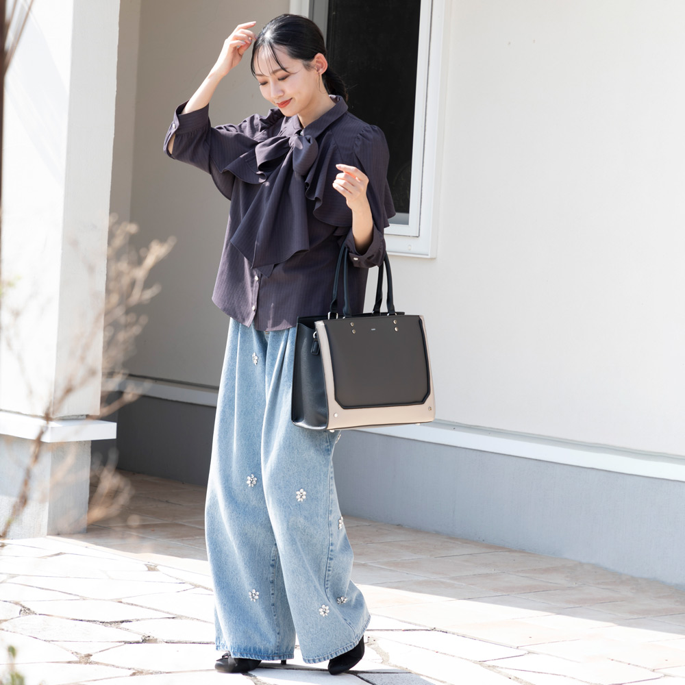 ナノ nano トリコロール フェイス トートバッグ BA6897【FITHOUSE ONLINE SHOP】