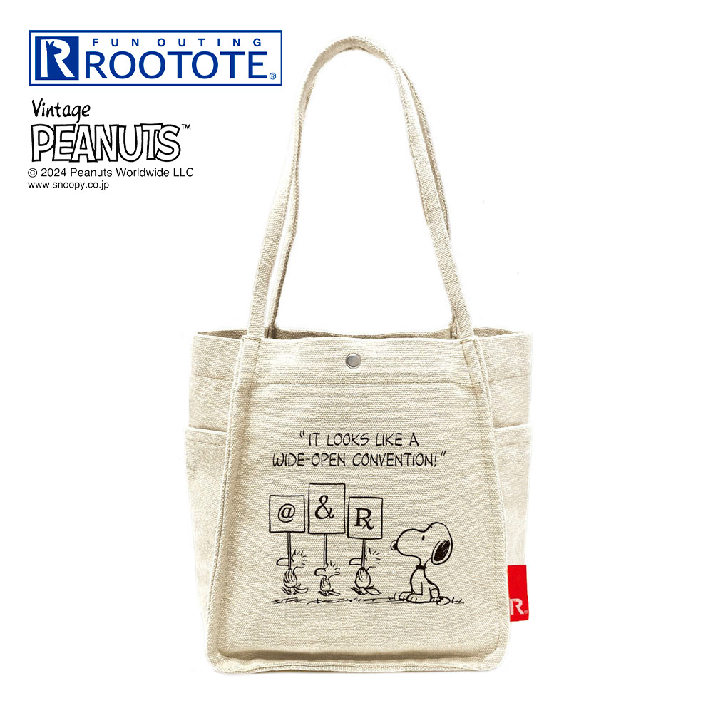 ルートート ROOTOTE ハンド・トートバッグ IP.スクエア.PEANUTS-8C 8314【FITHOUSE ONLINE SHOP】